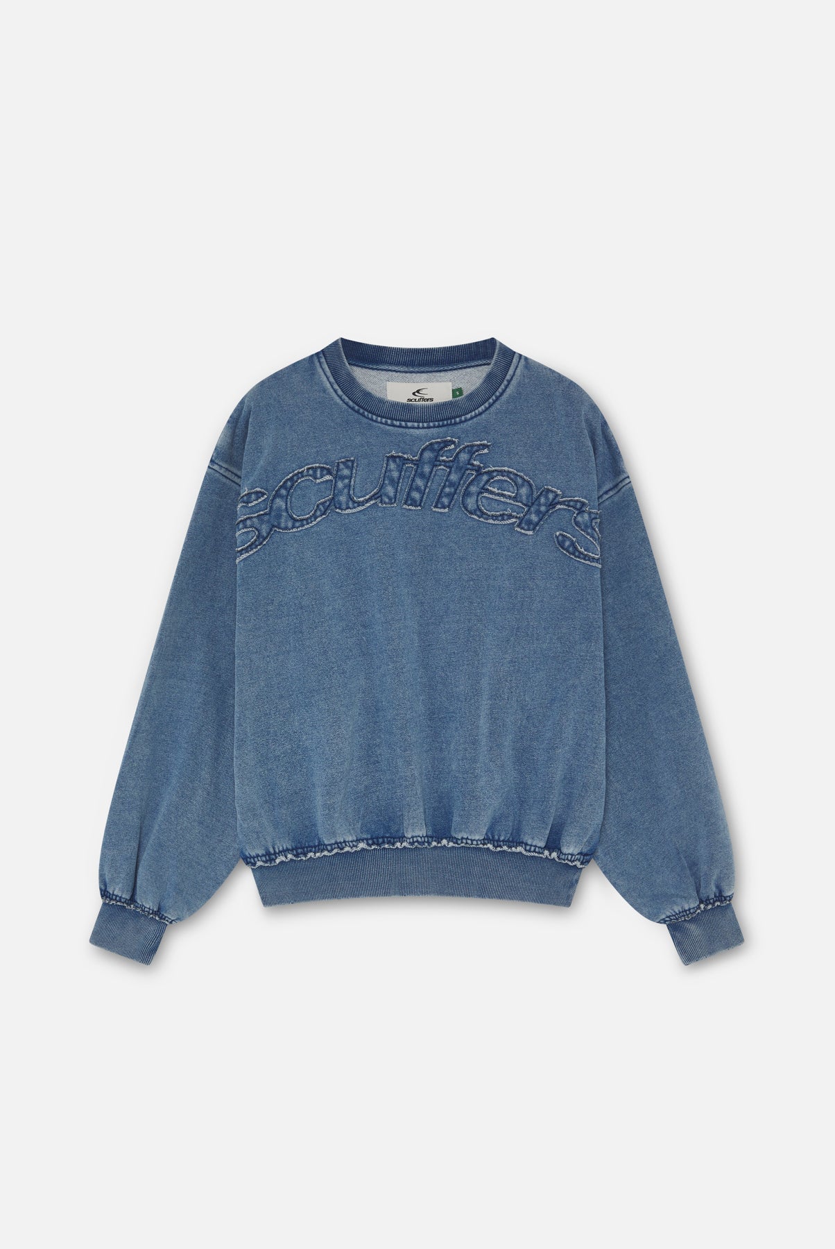 Scuffers Blue Denim Crewneck Scuffers Blue Denim Crewneck