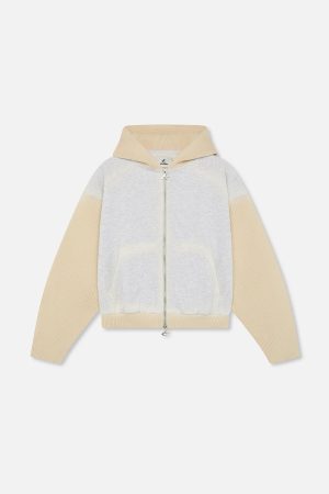 Grey Zipper Exit Scuffers