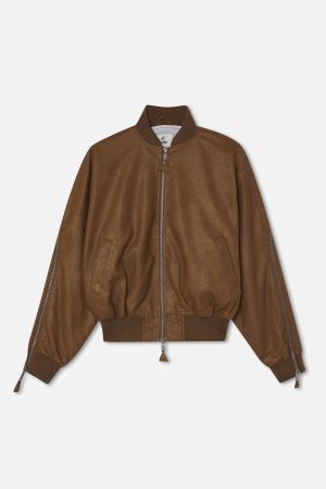 Scuffers Lisbon Brown Bomber Jacket