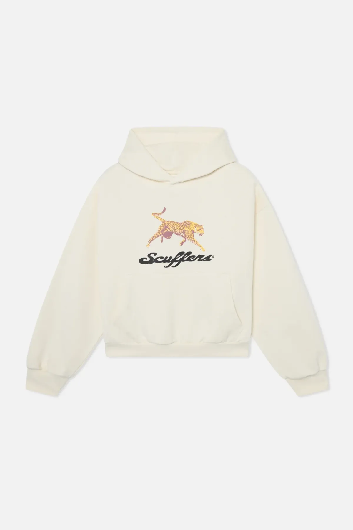 Scuffers Hoodies Leopard Ecru Hoodie Scuffers Hoodies Leopard Ecru Hoodie