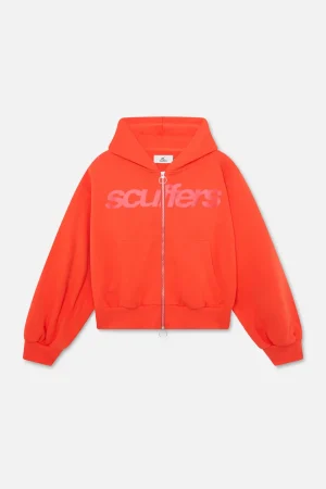 Scuffers Core Orange Zipper Hoodies
