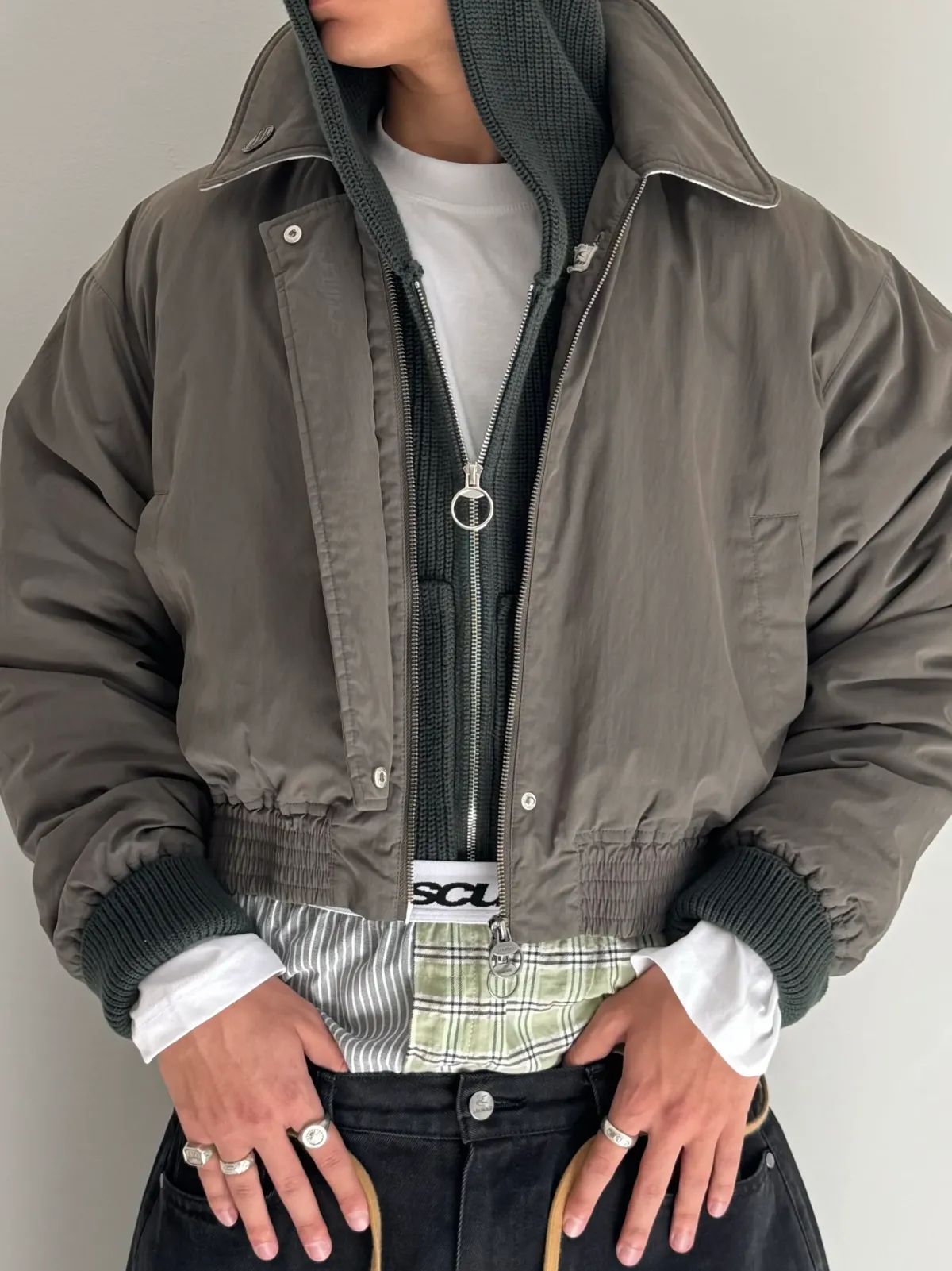 Scuffers Outerwear Dark Grey Classic Jacket Scuffers Outerwear Dark Grey Classic Jacket